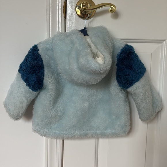 VTG 80s 90s fuzzy jacket 18M 12M baby boy girl unisex - BE MINE USA made - Picture 3 of 7